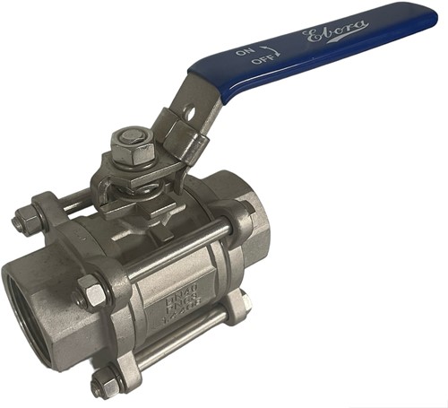 Sale Ebora Stainless Steel Ball Valve 1 1/2 3-piece manual, 04-2013-040