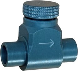 Needle valve made of PVC/EPDM with double side glue end d20 DNxd 8x20, 91634-Sonder
