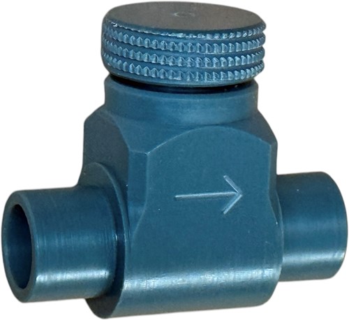 Needle valve made of PVC/EPDM with double side glue end d20 DNxd 8x20, 91634-Sonder
