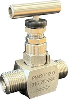 Ebora Nadelventill 1/2 BSPP Aussengewinde, RVS 316 PN420, NVA-31123