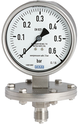 Wika Models 432.50, 433.50 Diaphragm pressure gauge