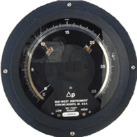 Mid-West Instrument manometer met Bourdonbuis - model 109-3