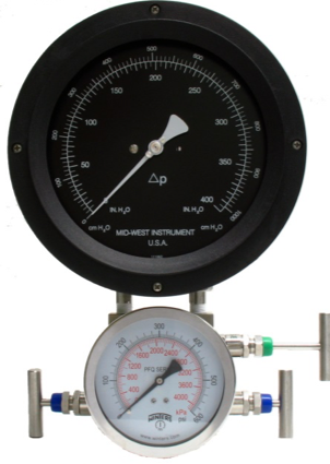Mid-West Instrument Manometer mit Balg Tankniveau-Meter - Modell 116-3