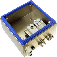 Pneumapole-K 4-fold IO, Pneumatiekkast met 4 ventielplaatsen en IO-link aansluiting