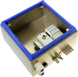 Pneumapole-K 4-fold IO, Pneumatic cabinet with 4 valve positions and IO-link connection