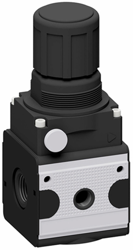 Pneumatische membraanpomp Droogloopbeveiliging G1/2 met geïntegreerde startknop, EBPDDR-1/2