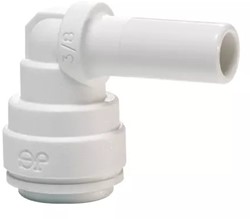 John Guest 1/4""-1/4"" Stem Elbow - Polypro, PP220808W