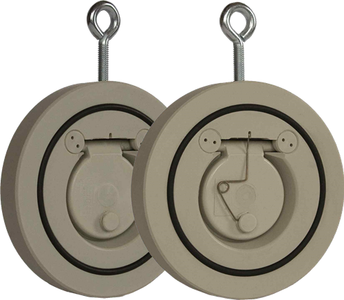 Terugslagklep tussenflens PP-H EB920 wafer type