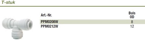 John Guest PPM-metrisch T-stuk-2