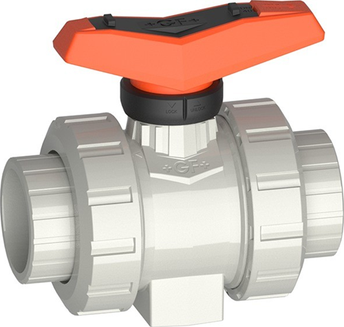 Georg Fischer Kogelkraan 546 Pro PVC-C/EPDM d40DN32, lijmmof, 163546065