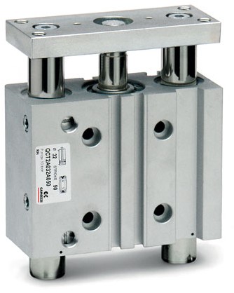 Camozzi Zylinder mit integrierter Führung, Bohrung 20 mm, Hub 60 mm, QCT2A020A060