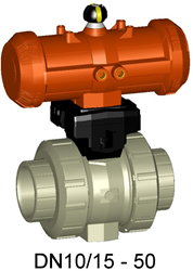 Georg Fischer 199231127, Ball Valve 231 PP-H/EPDM d50DN40, Welding socket normally closed