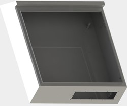 Rittal Kast met Pneumapole uitsparing VTUG10 16-voudig Liggend, HD 1310600/5/T Bewerkt en gespoten