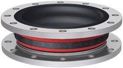 Elaflex Rubber expansion joint type ROTEX DN300, L=130 mm flanges DIN PN16 galvanized steel