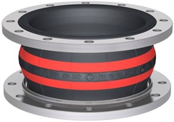 Elaflex Gummikompensatoren Typ ROTEX DN300, L=200 mm Flansche DIN PN10 Stahl verzinkt