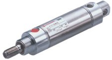 IMI Norgren Roundline single acting cylinder, central rear port, flat end, 12mm diameter, 50mm stroke, RT/57112/MC/50