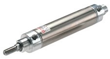 IMI Norgren Rundbauzylinder, doppeltwirkend, mit Zentralanschluss hinten und flachem ende, 32mm Durchmesser, 25mm Hub, RT/57232/MF/25
