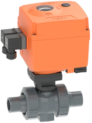 Georg Fischer Kogelkraan 127 PVC-U/EPDM d32DN25, Lijmeind 24V, 199127065