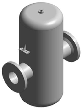 S8 Wasserabscheider (Dampftrockner) Edelstahl, PN 16 oder PN 40, DN 65  DN 350