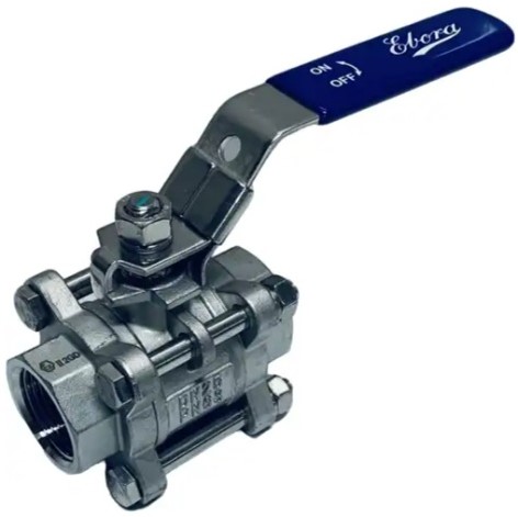 3-piece stainless steel ball valve 1 BSPP, PN63, Q318-31125