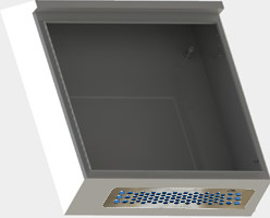 Rittal met kale montageplaat, SIO-Kast met doorvoer