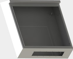 Rittal HD 1307600/3/T bewerkt 1200042494 met kabelgoot en DIN-rail