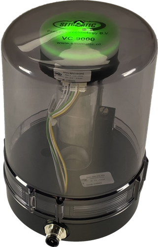 Sitomatic Klepbesturing 24VDC, standaard formaat, enkelwerkend, draaibaar, met led-dome, DIVC 9001-61R S02-3