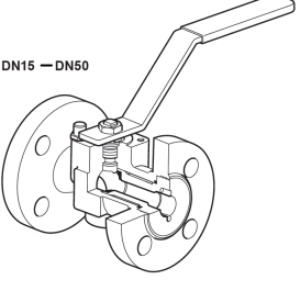 Spirax Sarco M21SI2ISO Kogelafsluiter DN50 PN40 DIN3202 F4, 3514025
