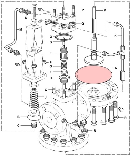 Spirax Sarco Spirax sarco Satz von 2 X MAIN MEMBRAAN&nbsp<br />(S)DP143/DP163DN40&amp50