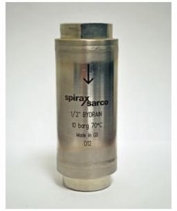 Spirax Sarco Bydrain Frostschutz für Flüssigkeitserweiterungsfalle 1/2" NPT Edelstahl