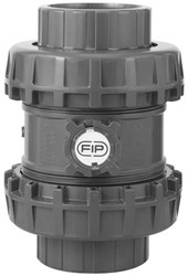 FIP SSE PVCU Terugslagklep binnendraad 1/2 EPDM RVS veer, SSEFV012E
