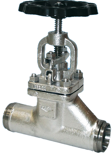 ARI-Armaturen Schweißenden-Stopfbuchsen Absperrventil STOBU 45005, DN40, PN40,1.0460, Flachkegel