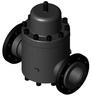 Stubbe Druckhalteventil DHV 712 DN100 4 PN6 PVC-U·EPDM·PTFE Anschluss: PP-St Flansch DIN Einstellbereich: 0,3- 4,0bar Manometeranschluss: 2xG1/2, 148344