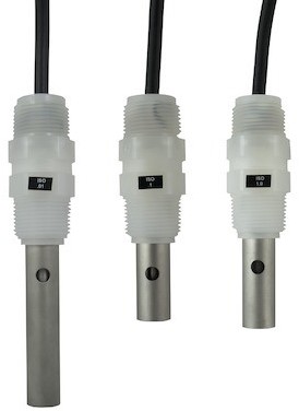 Georg Fischer TYPE 2839-1V (D) NAAR 2842-1V (D) PVDF GELEIDENDHEID ELEKTRODEN (Cel constante 0.01 cm-1 / 0.55 to 100 µS (18.3 mO tot 10 KO) tot 10.0 cm-1 / 100 to 200,000 µS (50 tot 100,000 ppm)