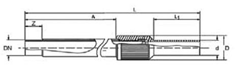 Akatherm PE100 USTRS elek.las overg.st. PE-spie d400/staal d400 SDR11, 616651-2