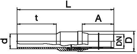 Akatherm PE100 USTRS elek.las overg.st. PE-spie d200/staal d200 SDR11, 616645