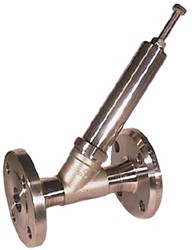 Spill valve, DN40, FL, medium pressure: 0.8-4bar Stainless steel / FKM, acting to spring to close
