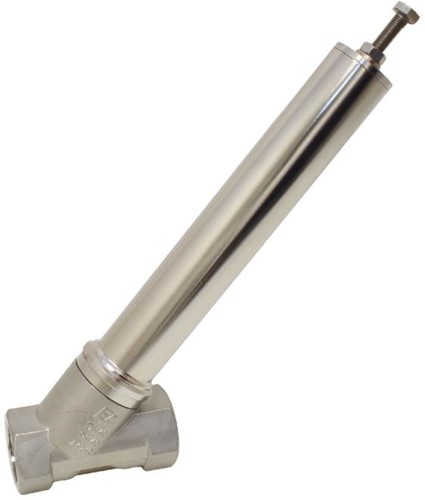 Spill valve, G1 / 2 , medium pressure:0.4-12bar stainless steel / EPDM, acting to spring to close