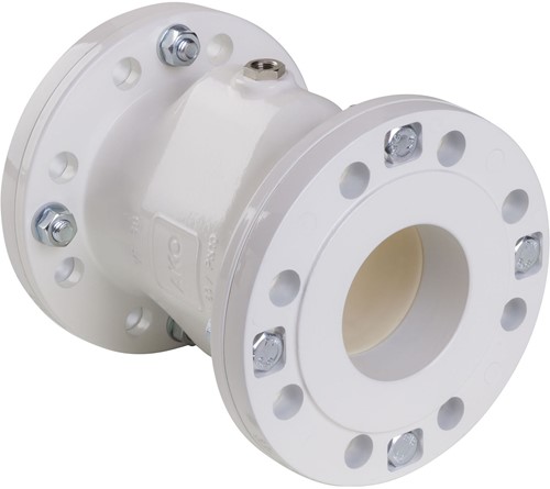 AKO Armaturen Air operated pinch valve VF, Flange (DIN) Aluminium/EPDM DN 80, VF080.04LW/03H.33.30LA