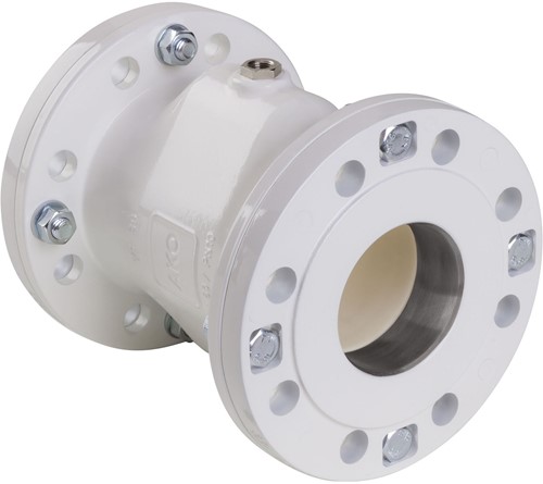 AKO Armaturen Air operated pinch valve VF, Flange (DIN) Aluminium/EPDM DN 80, VF080.04LW/03H.35.30LA