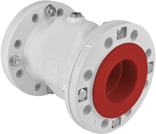 AKO Armaturen Air operated pinch valve VF, Flange (DIN) Aluminium/Silicone DN 80, VF080.06.336.30LA