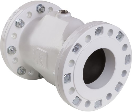 AKO Armaturen Air operated pinch valve VF, Flange (DIN) Aluminium/Natural rubber DN 100, VF100.03X.31.30LA