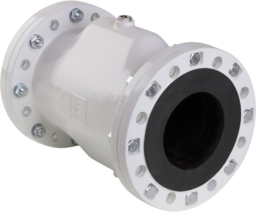 AKO Armaturen Lucht bediende slangafsluiter VF, Flens (DIN) Aluminium/Natuurlijk rubber (high temp.) DN 125, VF125.03H.333H.30LA