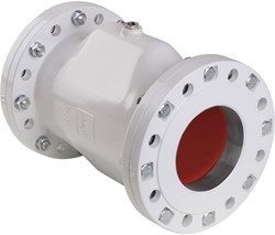 AKO Armaturen Lucht bediende slangafsluiter VF, Flens (DIN) Aluminium/Siliconen DN 125, VF125.06.35.30LA