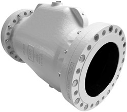 AKO Armaturen Air operated pinch valve VF, Flange (DIN) Aluminium/Viton DN 250, VF250.05.35.30LAD