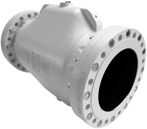 AKO Armaturen Pneumatisches Quetschventil VF, Flansch (DIN) Aluminium/Viton DN 250, VF250.05.35.30LAD