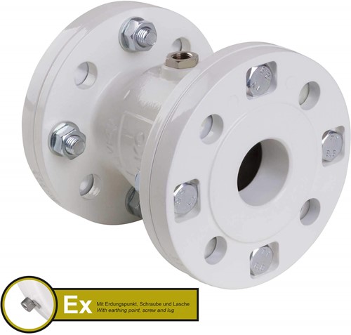 AKO Armaturen Air operated pinch valve VF, Flange (DIN) Aluminium/Nitrile (cond.) DN 40, VFX040.07LF.31.30LA