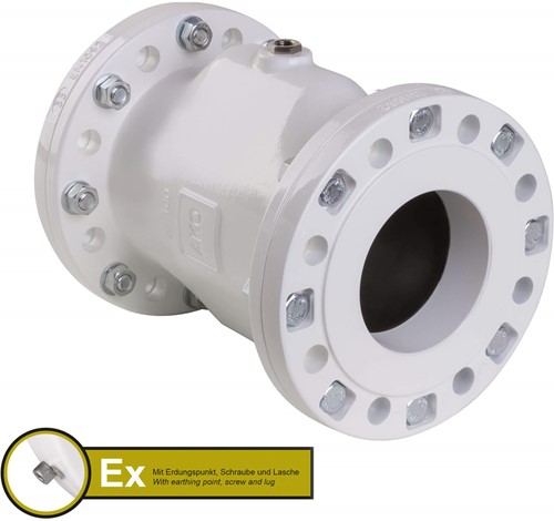 AKO Armaturen Air operated pinch valve VF, Flange (DIN) Aluminium/Natural rubber (cond.) DN 100, VFX100.03LF.33.30LA