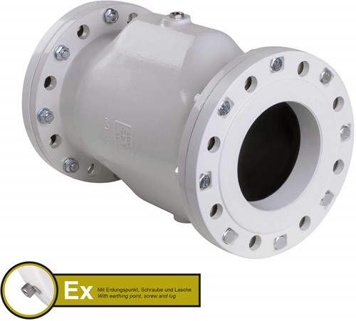 AKO Armaturen Air operated pinch valve VF, Flange (DIN) Aluminium/Natural rubber (cond., silicone-free) DN 150, VFX150.03SFLF.31.30LA