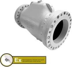 AKO Armaturen Lucht bediende slangafsluiter VF, Flens (DIN) Aluminium/Natuurlijk rubber (cond.) DN 250, VFX250.03LF.33.30LAD